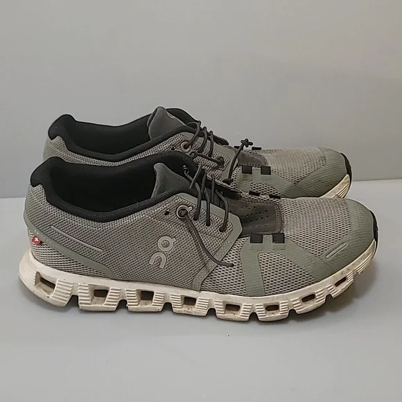 On Running Olive and Beige Athletic Shoes - Picture 2 of 15